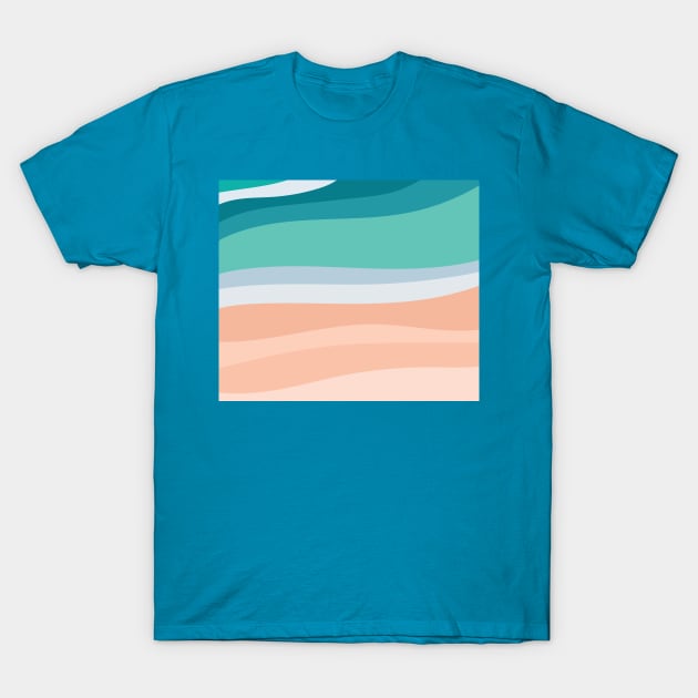 Pastel Beach T-Shirt by nelloryn